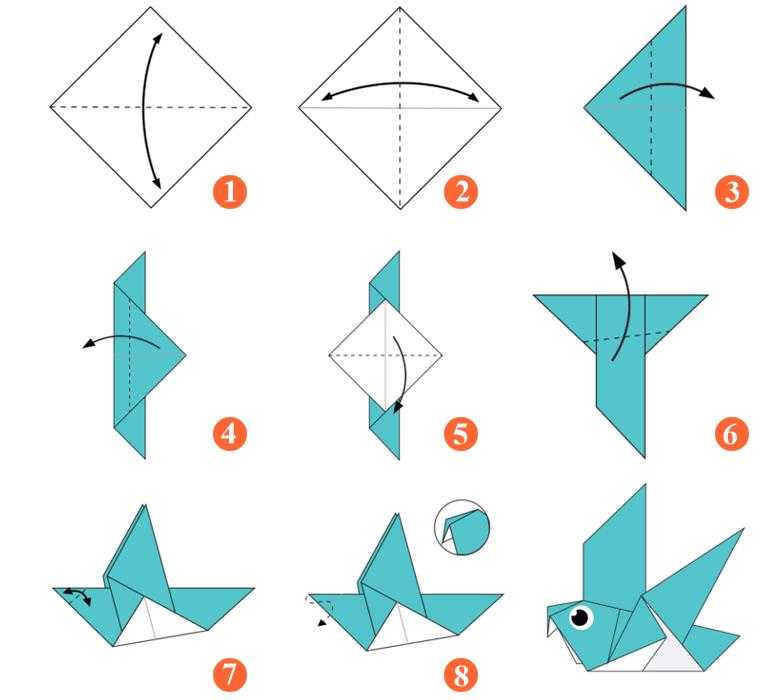 Как сделать голубя оригами: от простого к сложному