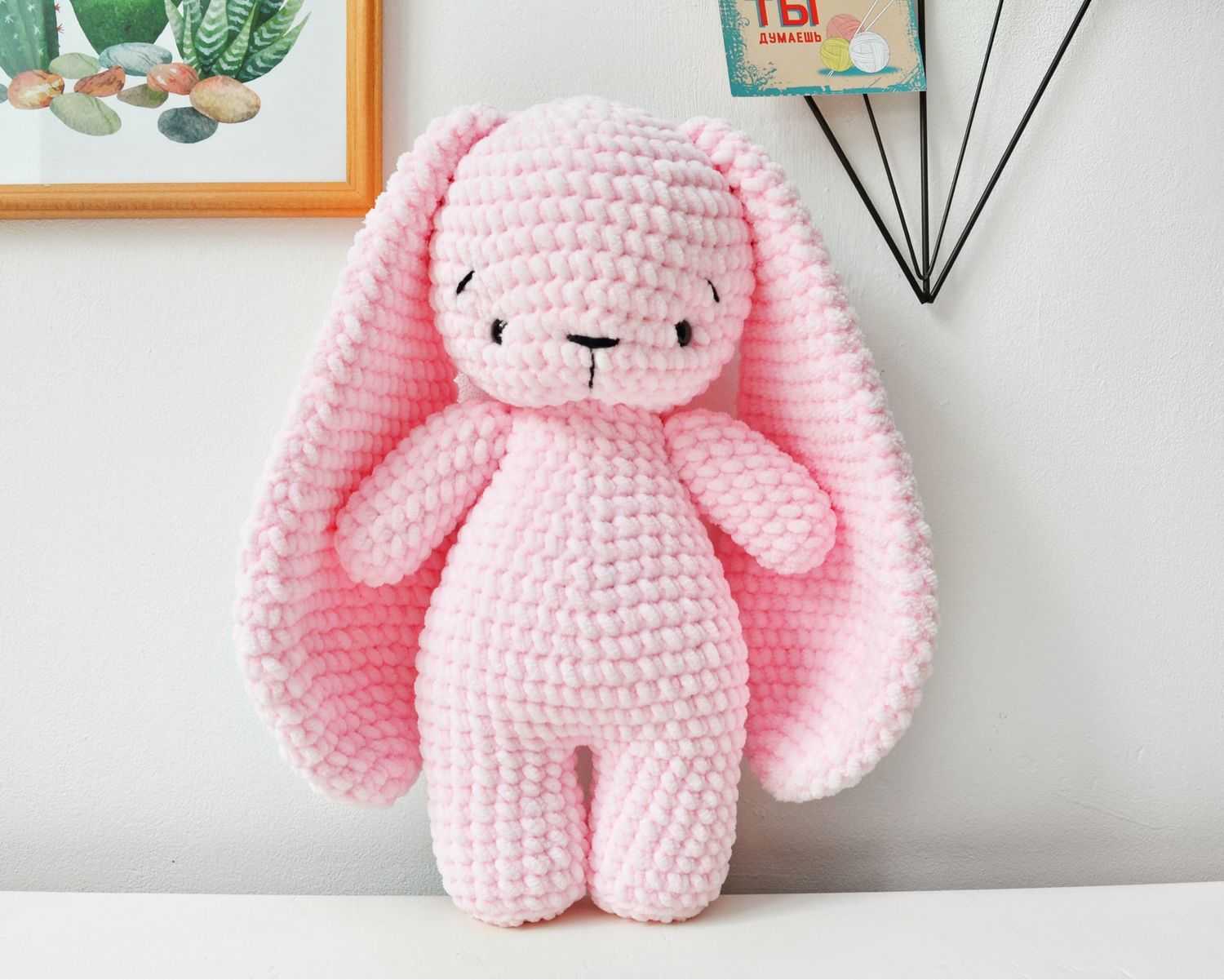 мини игрушка крючком из плюшевой пряжи фото 29