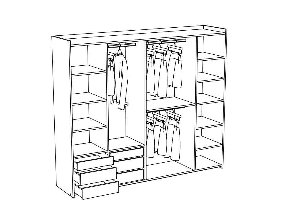 Угловой встроенный шкаф: как он устроен, где поставить и как сделать своими руками