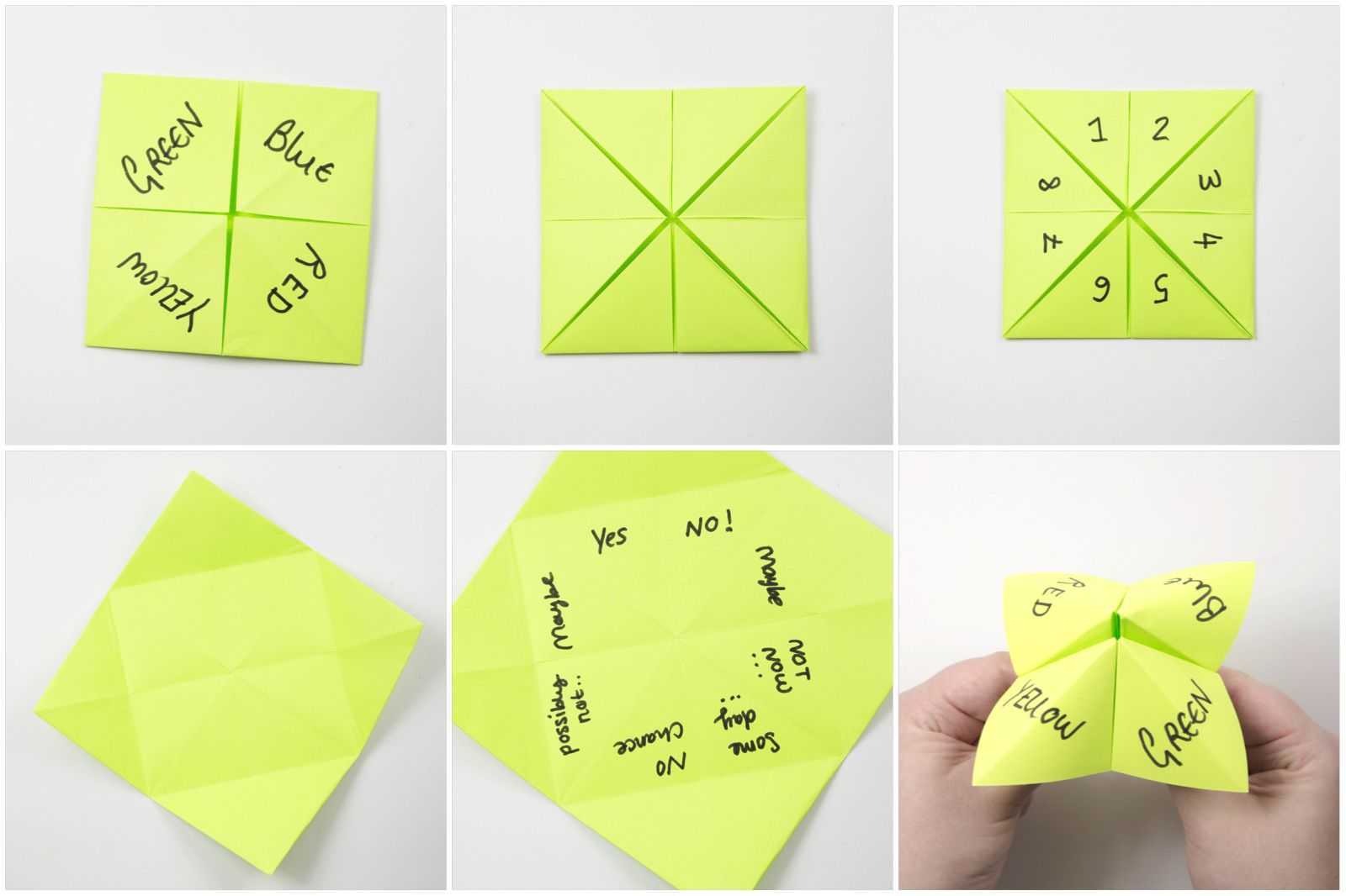 Что такое гадалкаоригами и что понадобится для создания таких оригами Пошаговое руководство Как сделать оригамигадалку