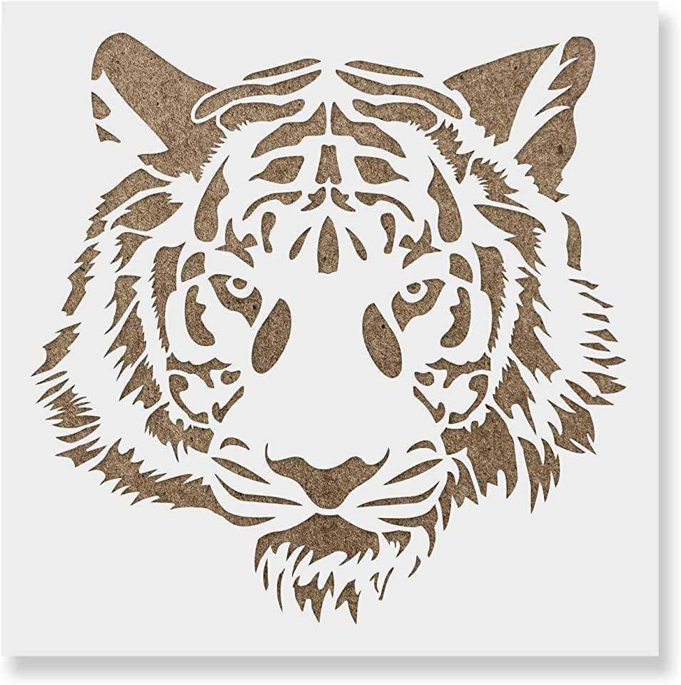 Вытынанки тигр трафарет для вырезания из бумаги распечатать, шаблоны на окна