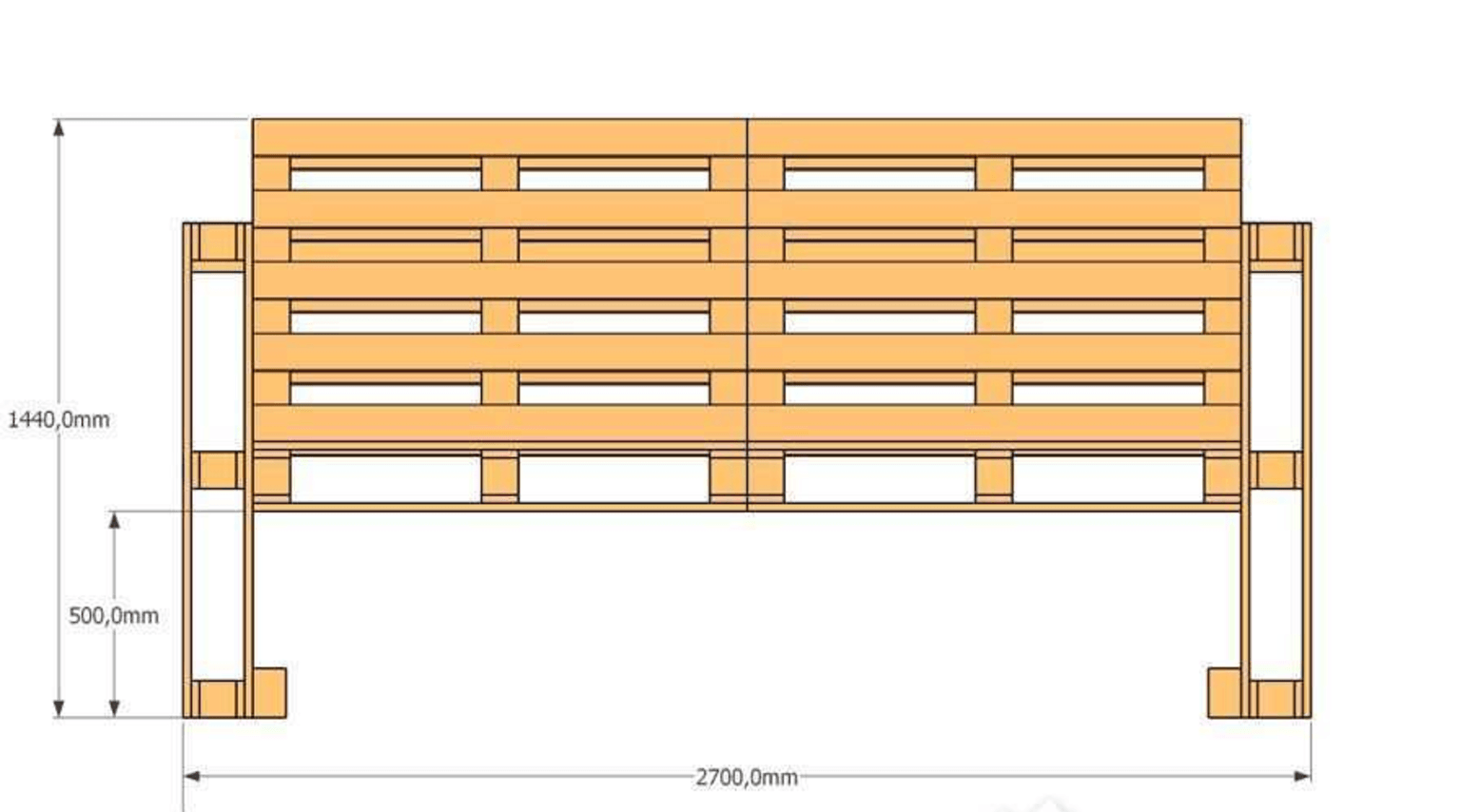 Чертежи скамейка из поддонов