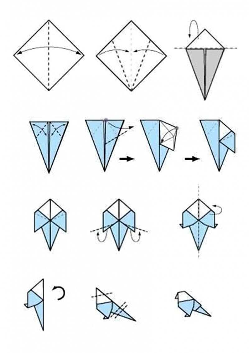 Легкая птичка из бумаги. Оригами птица. Оригами несложные. Поделки из бумаги птичка оригами. Оригами легкие птицы.
