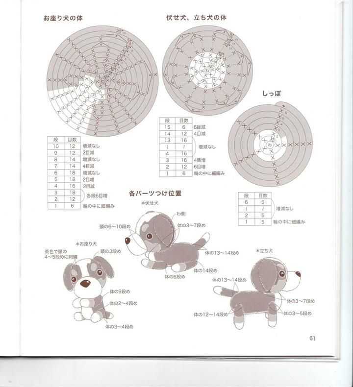 Собачки амигуруми: схемы, амигуруми крючком, фото