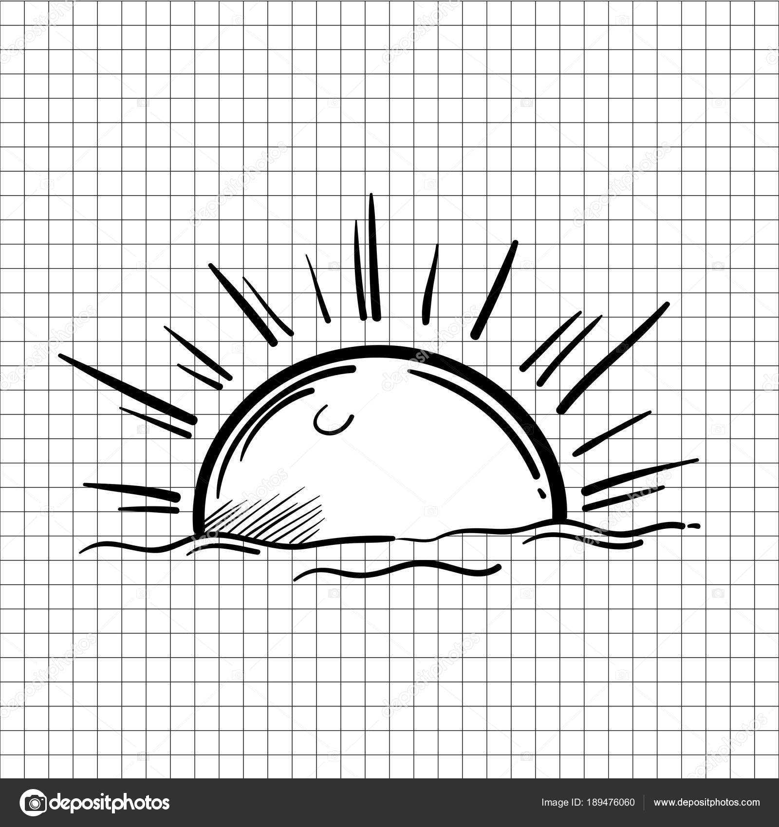 Как нарисовать лучи солнца