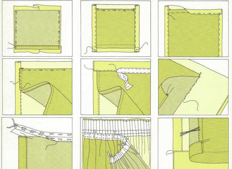 Как подшить тюль в домашних условиях на ленте своими руками и правильно обработать края?