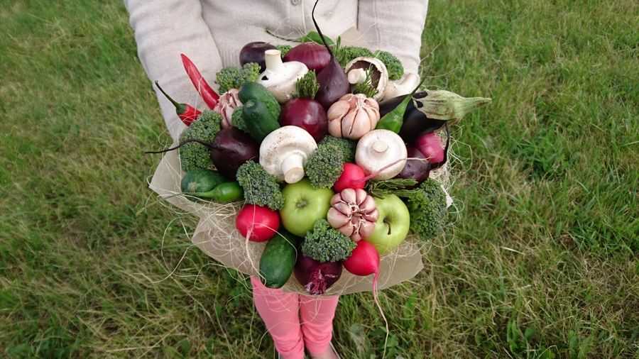 Овощной букет в детский сад