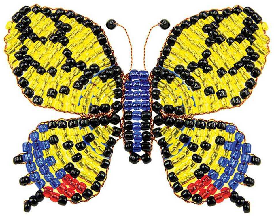 Как сделать бабочку из бисера: плетение с пошаговым фото