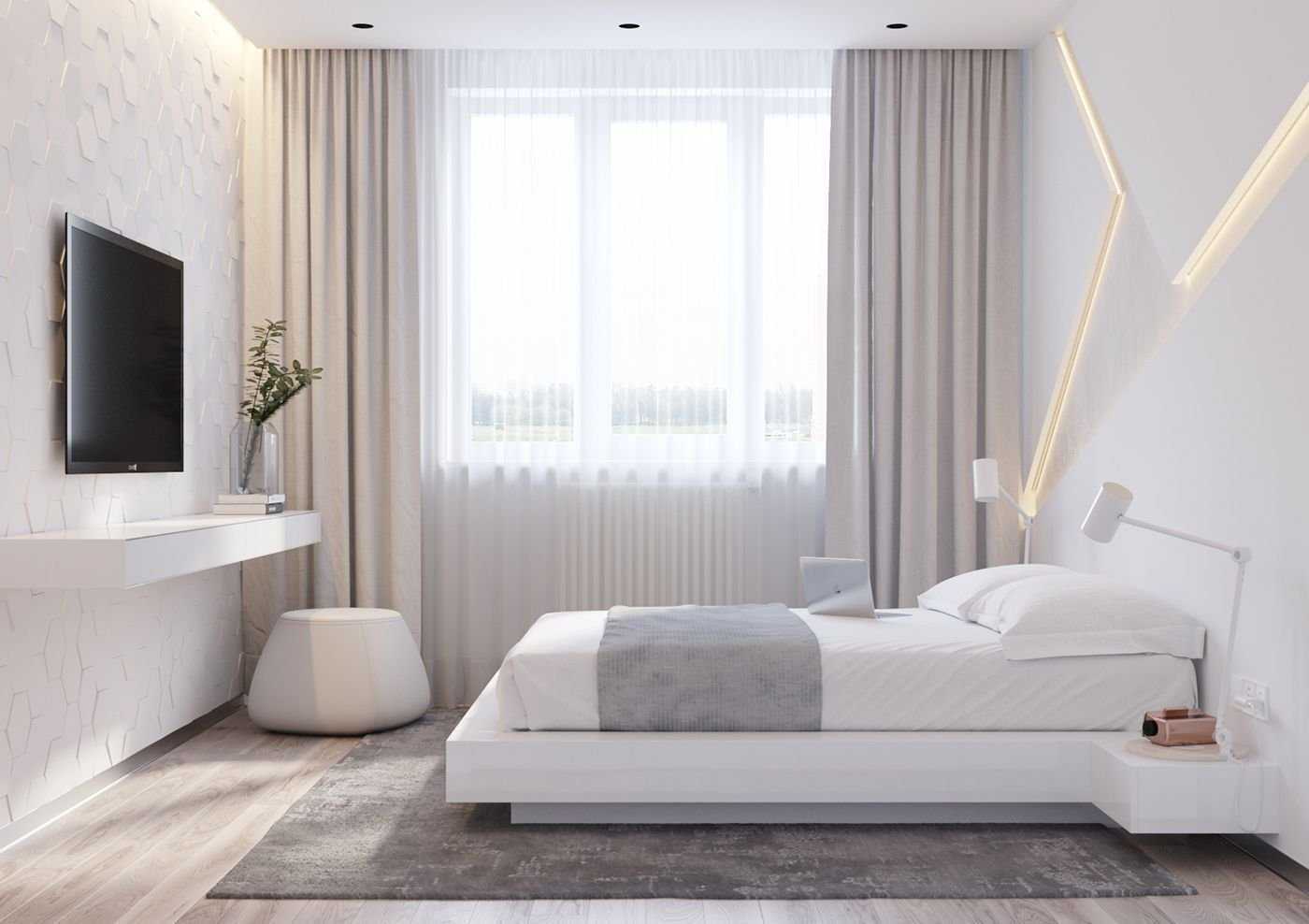 Белая спальня: (55 фото + видео) восхитительный интерьер спальни!