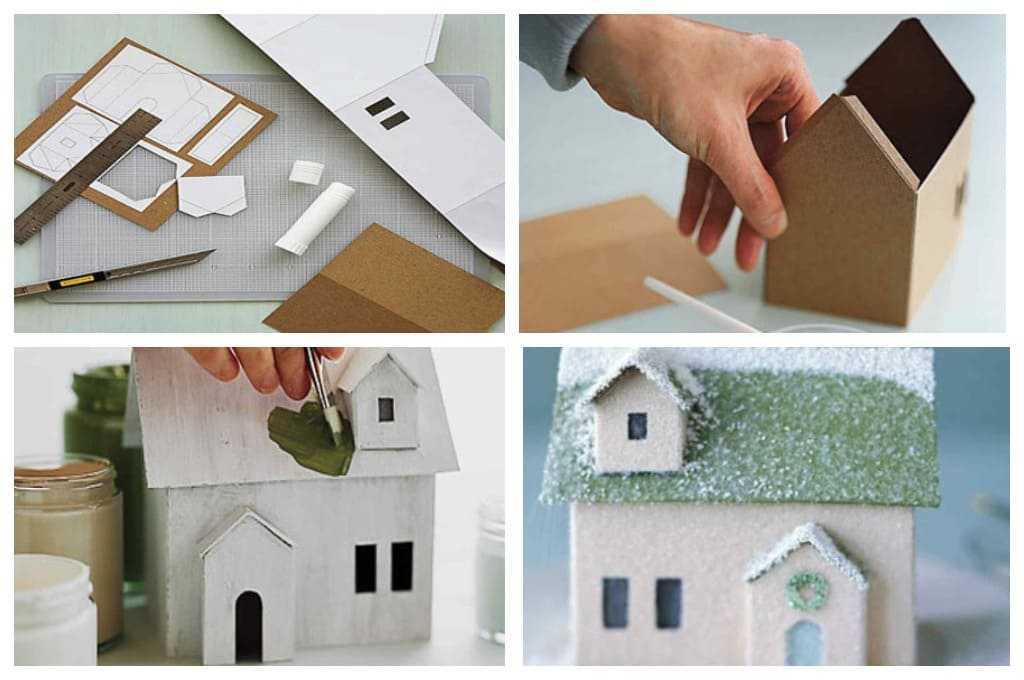 Какие домики можно сделать из картона своими руками
