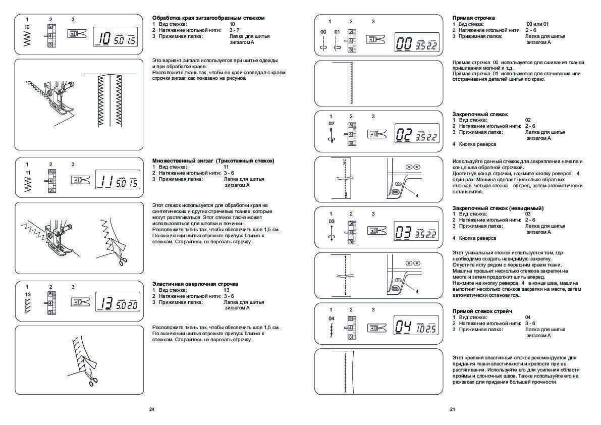 Настройка машинки janome