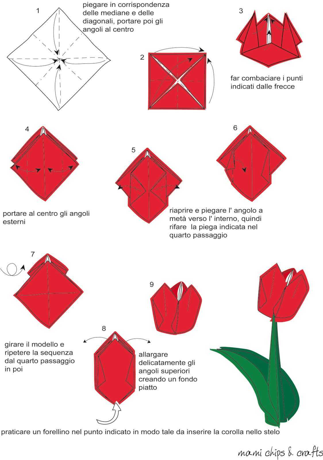 Пошаговое оригами цветка. Оригами тюльпан схема. Оригами тюльпан пошагово для начинающих. Схема оригами из бумаги тюльпан поэтапно для начинающих. Тюльпан из бумаги пошагово для начинающих.