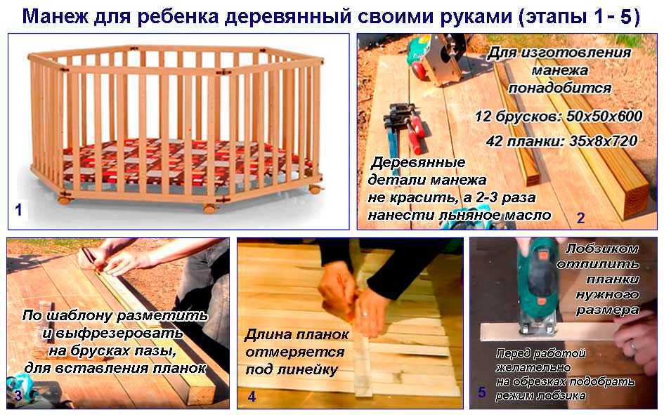 Изготовление манежа для ребенка своими руками простой и безопасной конструкции