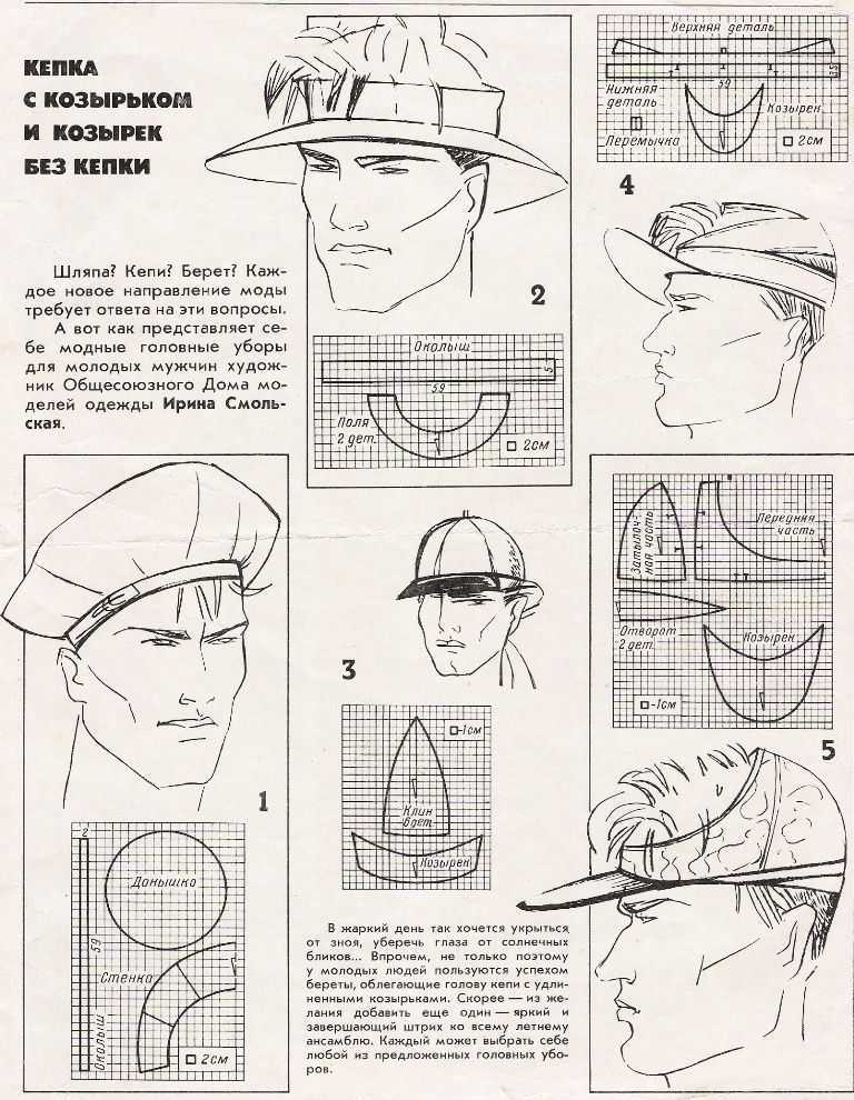 Как сшить бейсболку своими руками выкройки пошаговое фото для начинающих