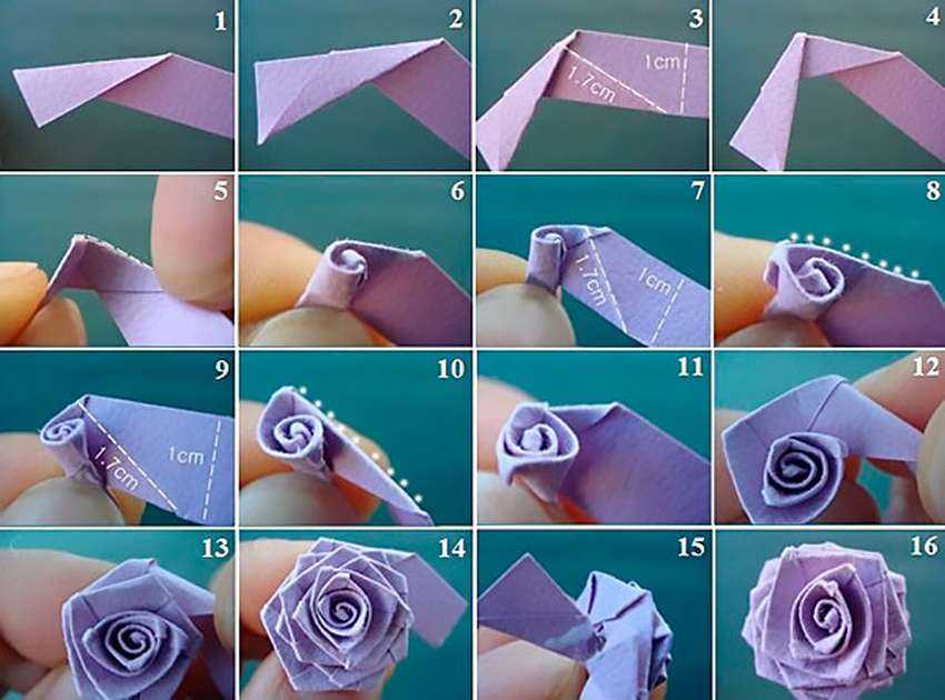 Рассказываем 8 идей, как сделать красивую розу из бумаги своими руками Пошаговые схемы оригами, фото и видео
