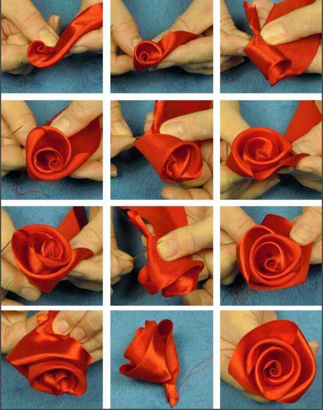 Розы из атласных лент своими руками разные мастер классы. как сделать розы из атласных лент пошаговая инструкция с фото и видео. роза и другие цветы из атласной ленты