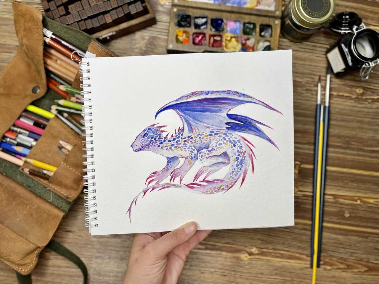 Как нарисовать дракона карандашом поэтапно для начинающих