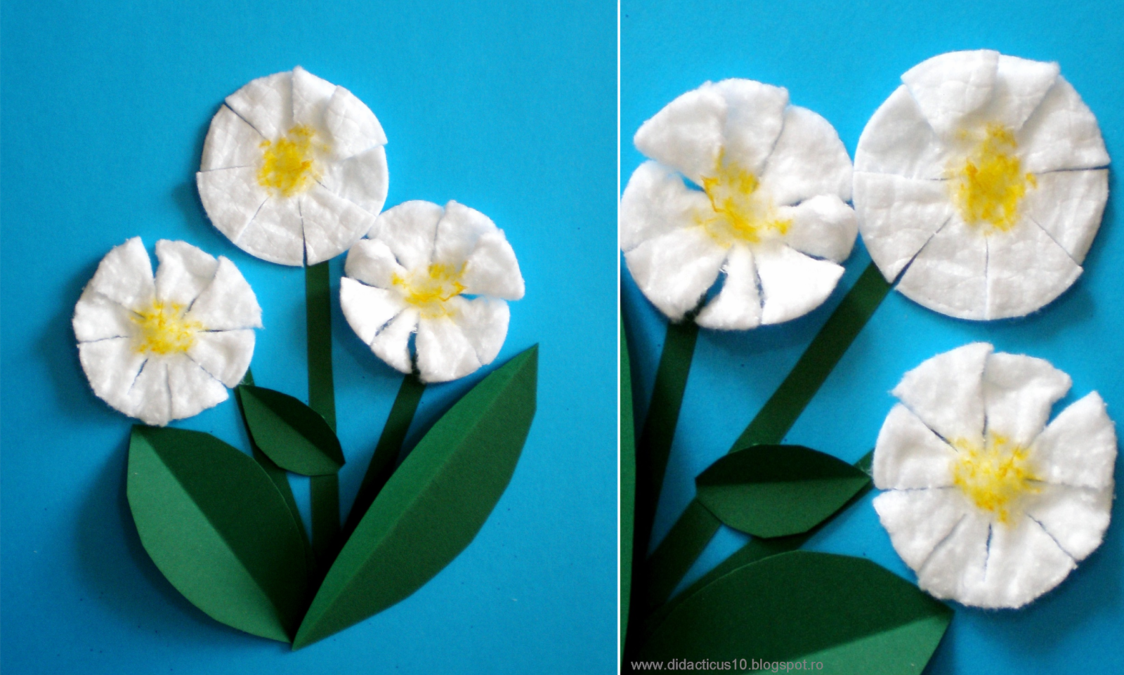 Весенние цветы технология 4. Поделка весенние цает. Цветок из ватного диска. Весенние поделки для детей. Весенняя аппликация.