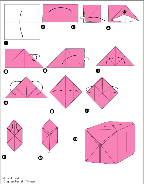 Как сделать кубик из бумаги