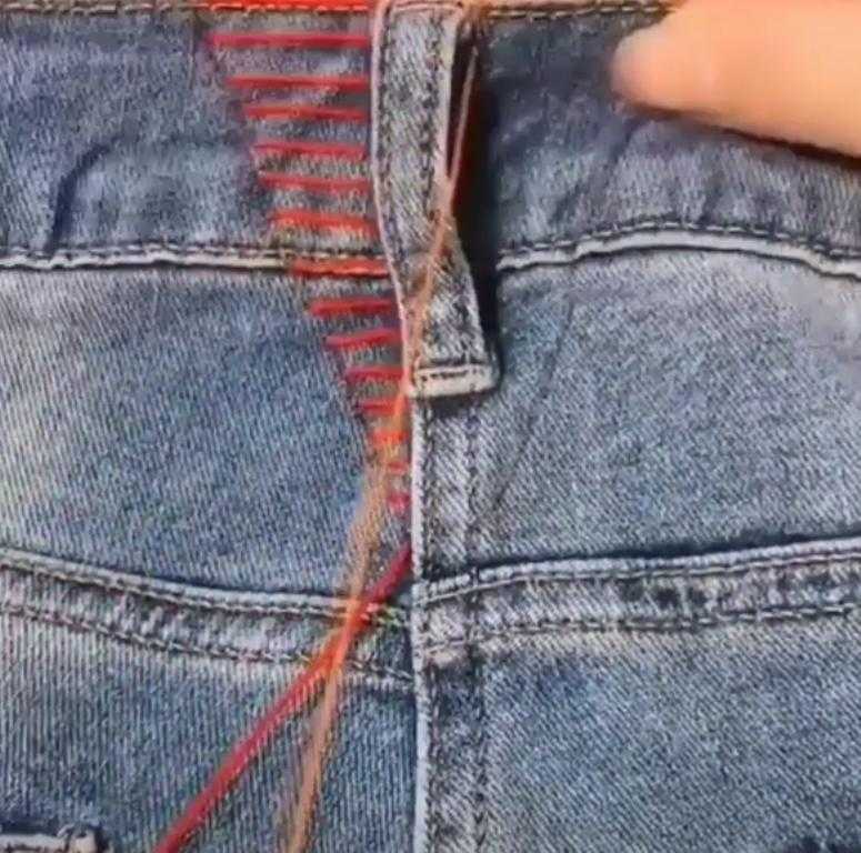 Как ушить джинсы вручную без машинки пошаговое