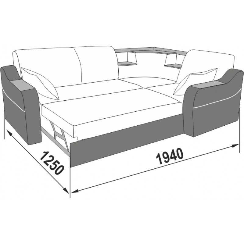 Расчет параметров сидения дивана