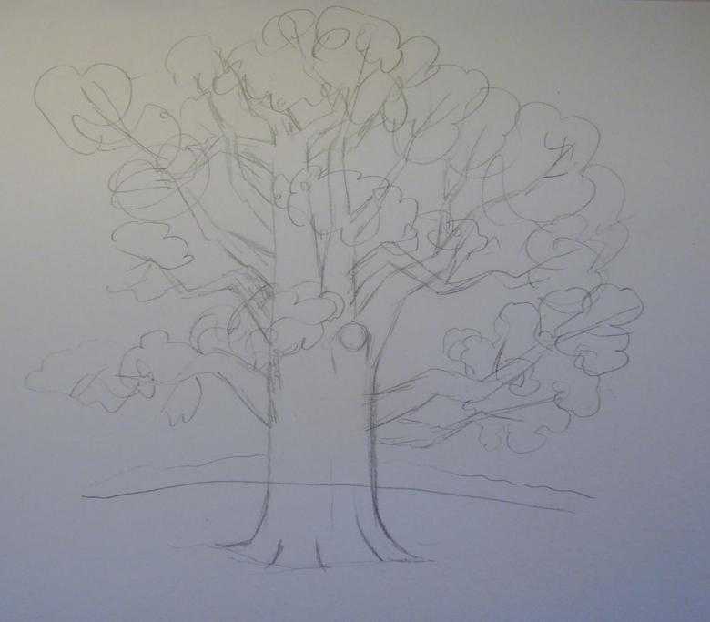 Как нарисовать дерево — лучшие способы рисования дерева своими руками. простые схемы рисунков для начинающих с фото-примерами работ