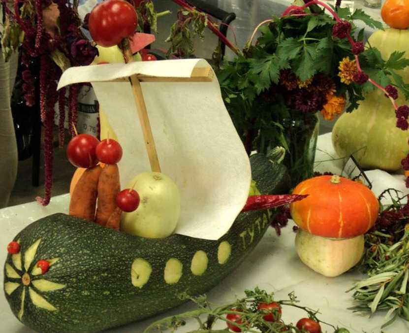Какие поделки можно сделать из овощей и фруктов