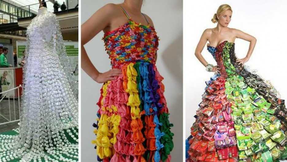 Платье из подручных материалов своими руками на конкурс