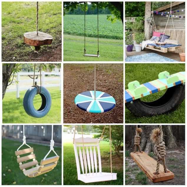 13 поделок для детской площадки своими руками из подручных материлаов - бревен, авто колес, идеи в сад