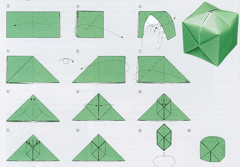 Как сделать куб из бумаги: схема создания гексаэдра, оригами и фигуры йошимото своими руками