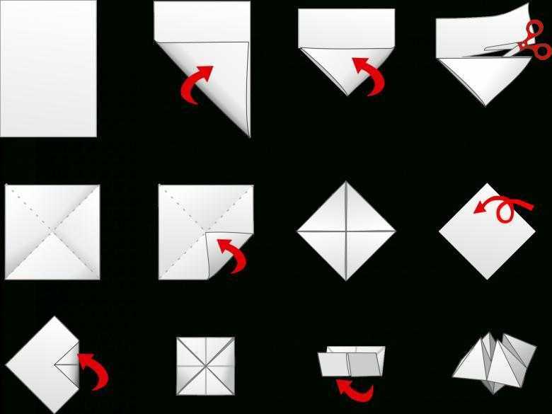 Как сделать гадалку из бумаги своими руками? оригами гадалка из бумаги — схема поэтапно
