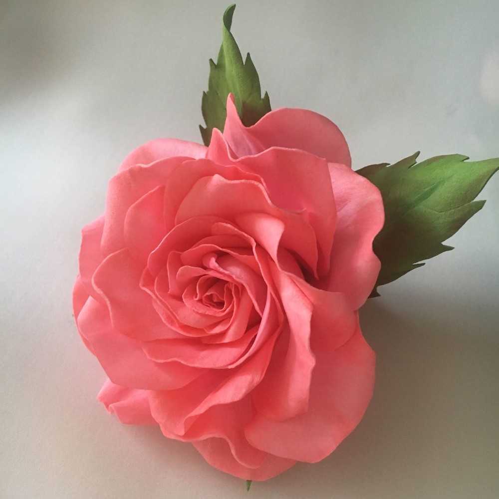 Ростовая роза из фоамирана мастер класс с пошаговым фото