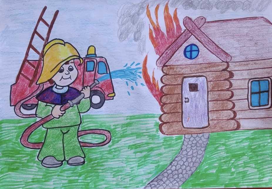 Рисунок на тему безопасность поэтапно. что делать ребенку в случае возникновения пожара. как нарисовать памятку-плакат с правилами по пожарной безопасности